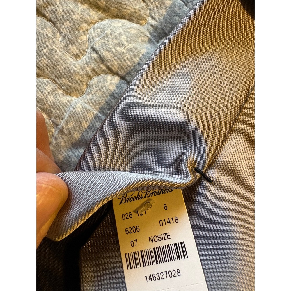 Brooks Brothers Necktie Mens OS Silver Gray Solid Silk Ribbed USA Made NEW - Picture 5 of 5